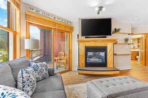 Silver Mill Condos 1 Bedroom living area with balcony