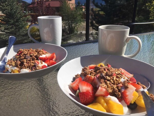 Breakfast on the deck