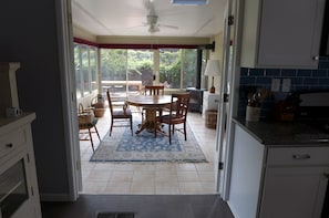 Sun room with dining for 8