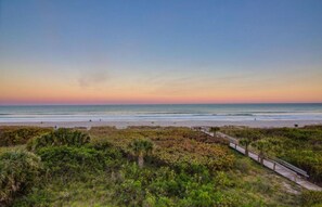 Beautiful before that Sunrise as viewed from our Condo Balcony (Atlantic Ocean).