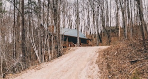 Chalet style cabin on three acres.