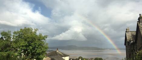 View from the kitchen bay window