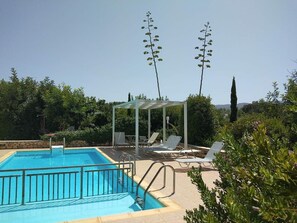 Shaded area by the pool