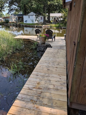 Dock on the creek. 