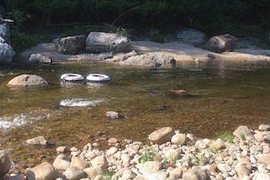 The Warner's Camp swimming hole! Tubes are included. Great for swimming laps.