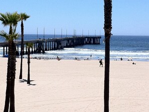 View of Venice fishing pier from roof deck