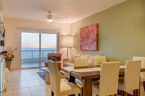 Living and Dining area with Ocean view