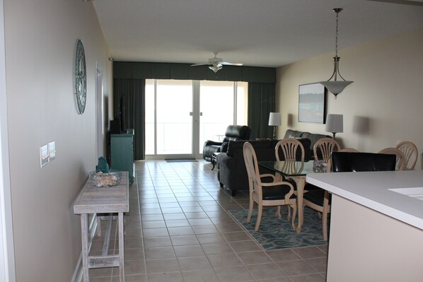 dining and living area
