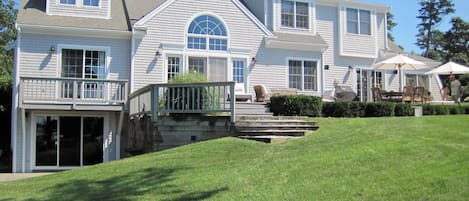 Private front yard facing Upper Mill Pond