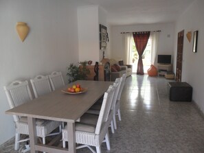  Living room and indoor dining area