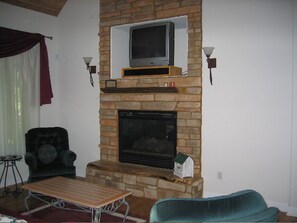 living room fireplace