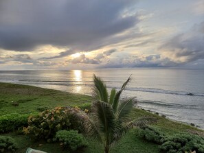 Peaceful morning view from the deck
