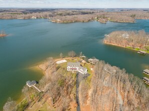 Fantastic water views from the point
