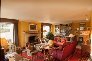 The woodburning stove is the hub of the house in winter and spring