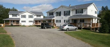 This townhouse is the left hand unit in the building on the right, 