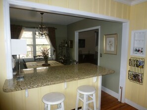 Breakfast bar and dining room