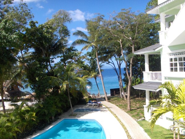 VIEW FROM OUR SECOND FLOOR BALCONY
