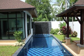 Master bedroom next to pool