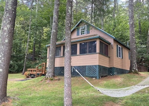 Front view of cottage.