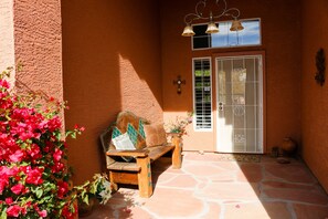 Front door with love plants 
Exquisite view, unobstructed  of Troon Mountain