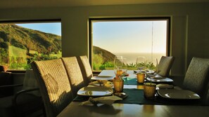 Dining area with ocean view