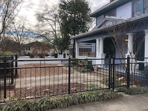 Fenced yard with off street parking