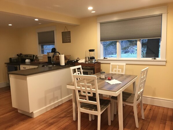 Kitchen and dining area