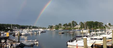 York Harbor Across from House with our private sitting dock. 