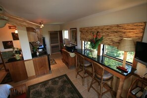 Window Bar Seating Is Unique to Unit and Adds Extra Ventilation