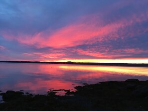 Sunset over the bay