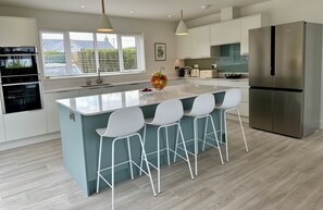 Kitchen with American fridge