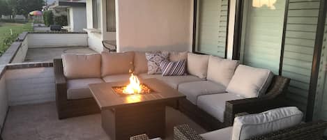 Outside Seating area with Fire Pit