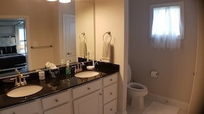 Master bath with dual sinks (1st floor)
