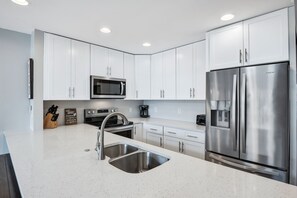 New kitchen in 2019, with stainless appliances