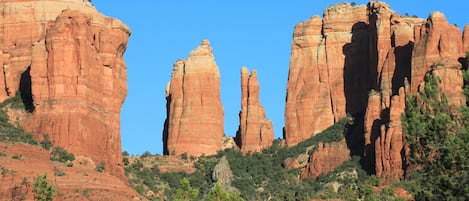 One of the many wonderful red rock formations in Sedona.