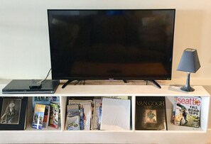 42" TV, with Netflix, DVD player