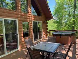 Enjoy the private deck all year long!