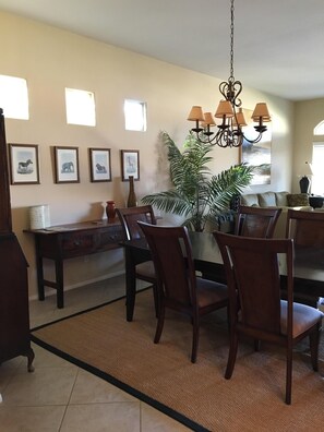 Dining room looking towards living room 