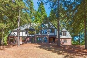 View of the back of the house from the backyard.