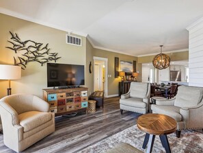 Living Room, Dining Area and Kitchen at 502 Barrington Arms