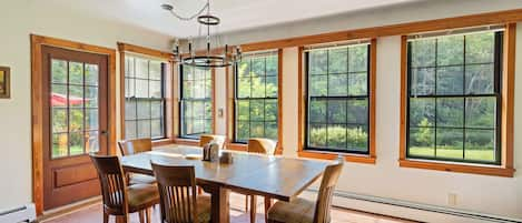 Sunroom overlooking the river