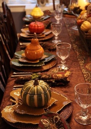 Looking forward to an elegant Thanksgiving dinner. Available now! 