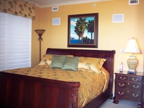 Master Bedroom with Bedding fit for a King!