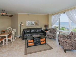 Living Room with Balcony Access at 1301 Villamare