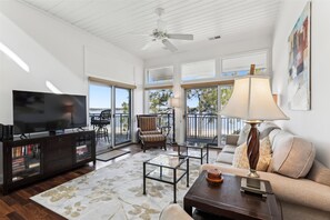 Living Room with Ocean Views at 1900 Beachside Tennis