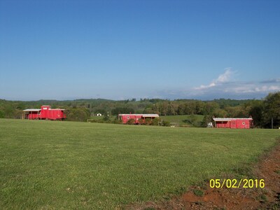 #494 - Authentic Railroad Cabooses And Depot Just Off The Blue Ridge Parkway