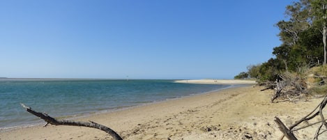 Beach access is only 50 steps from the backyard.