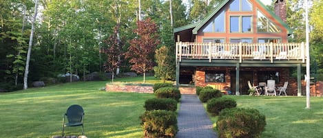 Spectacular Mount Katahdin Views from the all glass front,oversized deck&patio. 