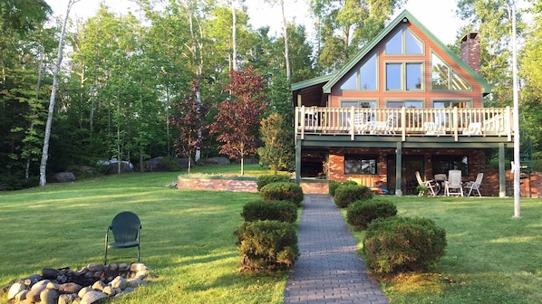 Spectacular Mount Katahdin Views from the all glass front,oversized deck&patio. 