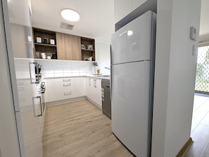 Fully equipped kitchen, including dishwasher and Nespresso coffee pod machine